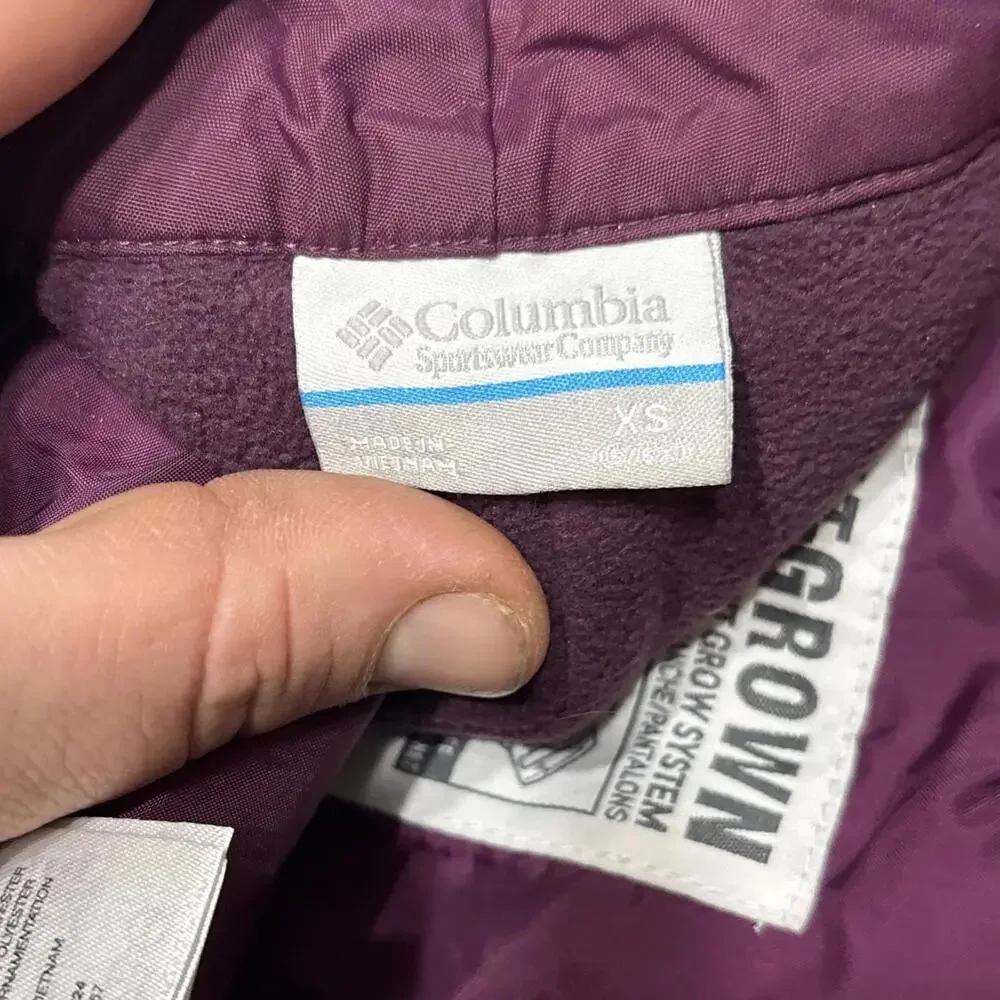 Columbia OUTGROWN Youth Snow Pants | Plum XS (6/6X) - Picture 12 of 13